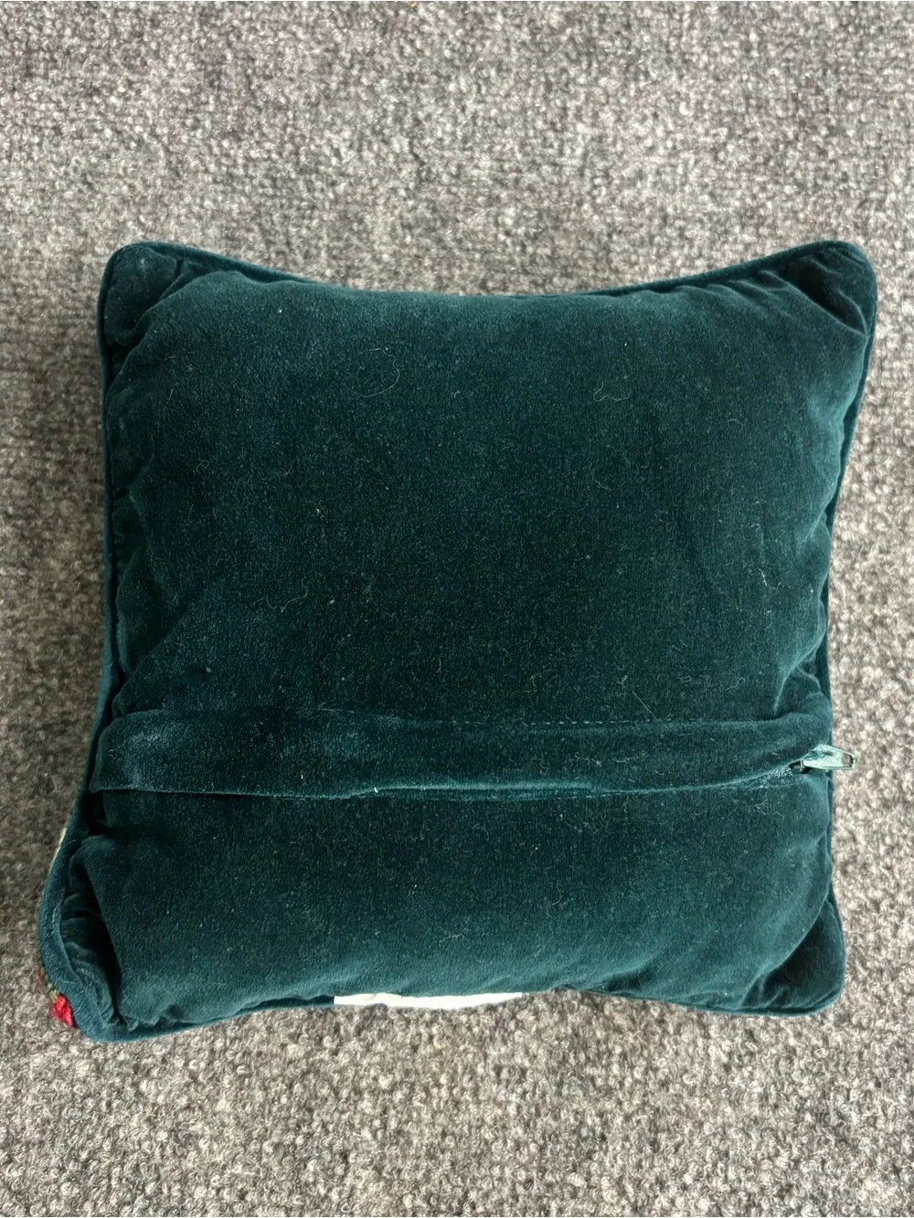 Handcrafted Needlepoint Accent Pillow in Multicolor